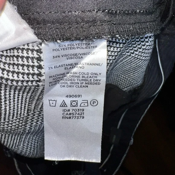 Ann Taylor Gray Plaid Trousers - Picture 6 of 12